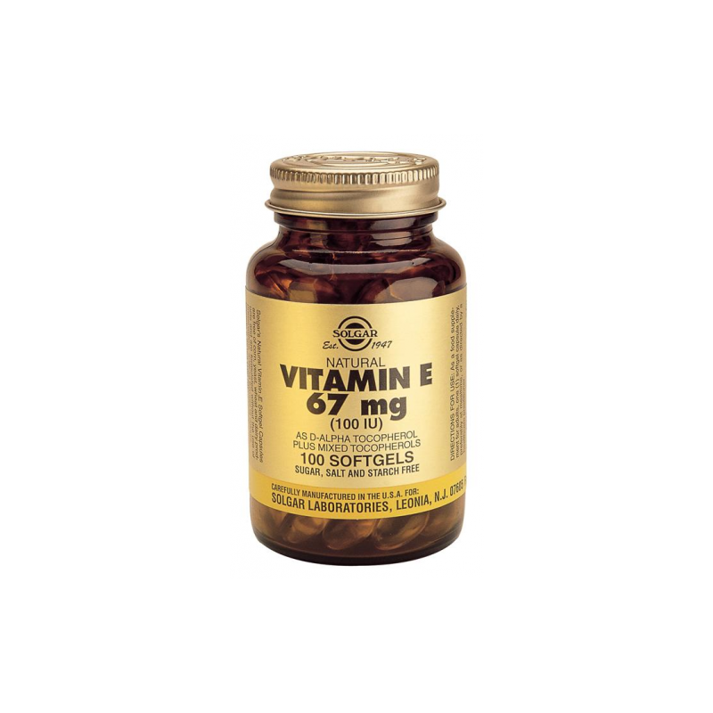 SOLGAR VITAMINA E 100UI (67MG) 100 PERLAS