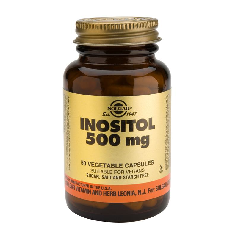 SOLGAR INOSITOL 500MG 50 VEGICAPS