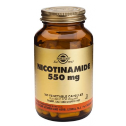 SOLGAR NICOTINAMIDA 550MG (VIT B3) 100 VEGICAPS