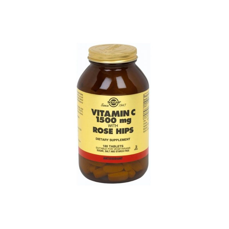 SOLGAR VITAMINA C ROSE HIPS 1500MG (90 COMP)