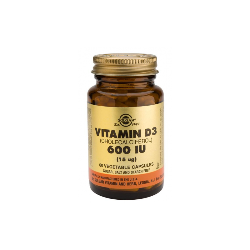 SOLGAR VITAMINA D3 600UI 60 VEGICAPS