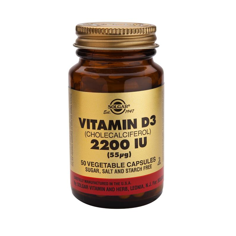 SOLGAR VITAMINA D3 2200UI 100 VEGICAPS