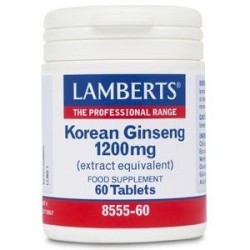 Lamberts Ginseng Coreano 1200MG 60 tabletas| Farmacia Tuset