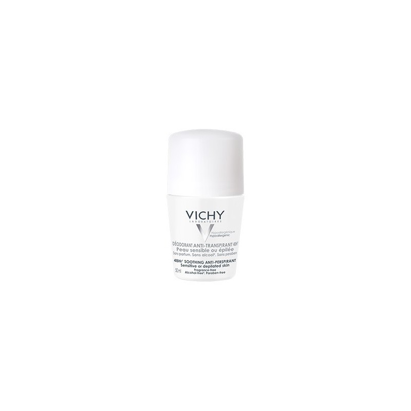 Vichy Antitranspirante 48h Piel Sensible Roll On (50 ml) | Farmacia Tuset