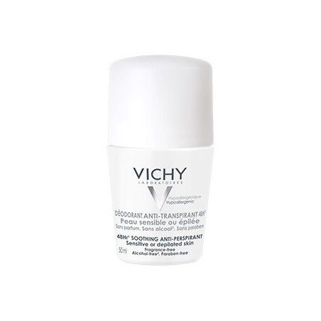 Vichy Antitranspirante 48h Piel Sensible Roll On (50 ml) | Farmacia Tuset