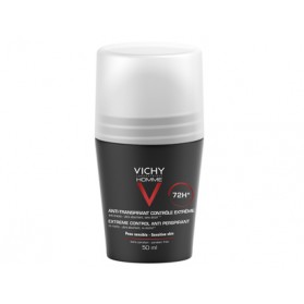 Vichy Homme Antitranspirante 72h Control Extremo Roll On (50 ml) | Farmacia Tuset
