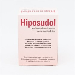 HIPOSUDOL 10 TOALLITAS UNIDOSIS| Farmacia Tuset