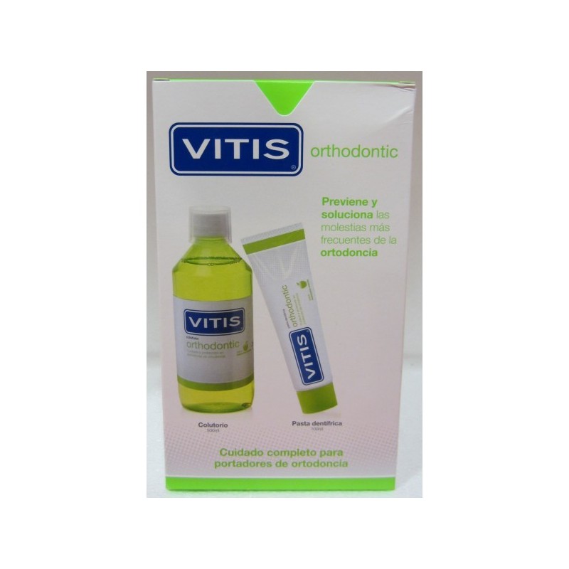 VITIS ORTHODONTIC PASTA 100 + COLUTORIO 500ML.