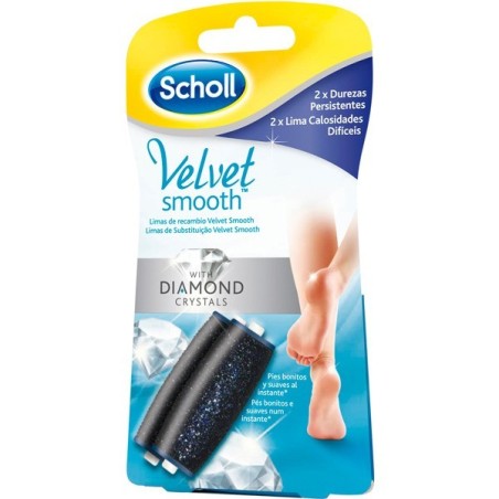 SCHOLL RECAMBIO LIMA ELECTRICA VELVET DUREZA PERSISTENTES (2 UD)