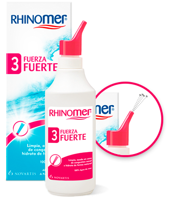 Rhinomer 3 Fuerza Fuerte Limpieza Nasal. Solución que descongestiona