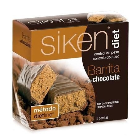 SIKEN DIET BARRITA CHOCOLATE 5 UNIDADES