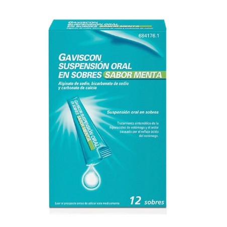 Gaviscon 12 sobre suspensión oral menta | Farmacia Tuset