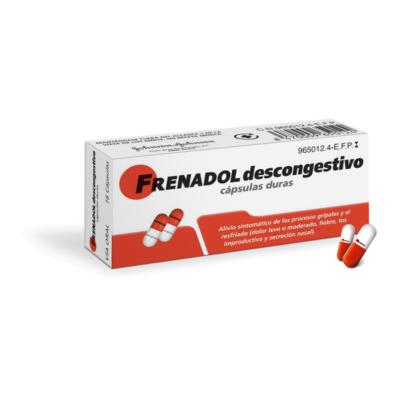 Frenadol descongestivo 16 cápsulas | Farmacia Tuset