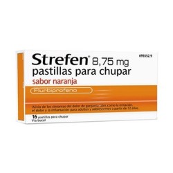 STREFEN 8.75 MG 16 PASTILLAS PARA CHUPAR NARANJA