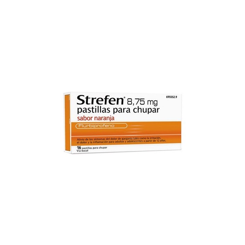 STREFEN 8.75 MG 16 PASTILLAS PARA CHUPAR NARANJA