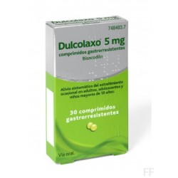 Dulcolaxo 5mg 30 comprimidos| Farmacia Tuset