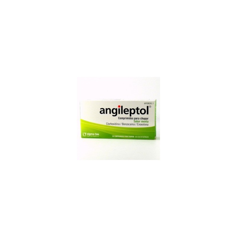 Angileptol 30 comprimidos sabor menta| Farmacia Tuset.