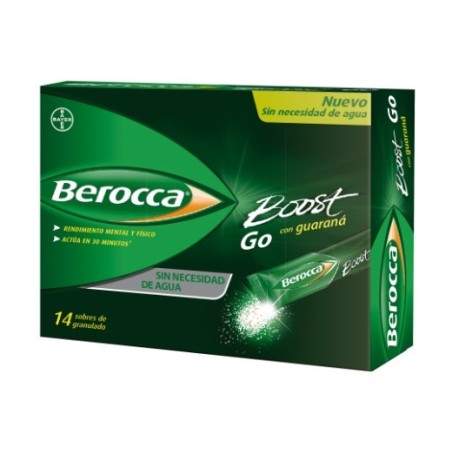 BEROCCA BOOST GO CON GUARANÁ 14 SOBRES GRANULADO